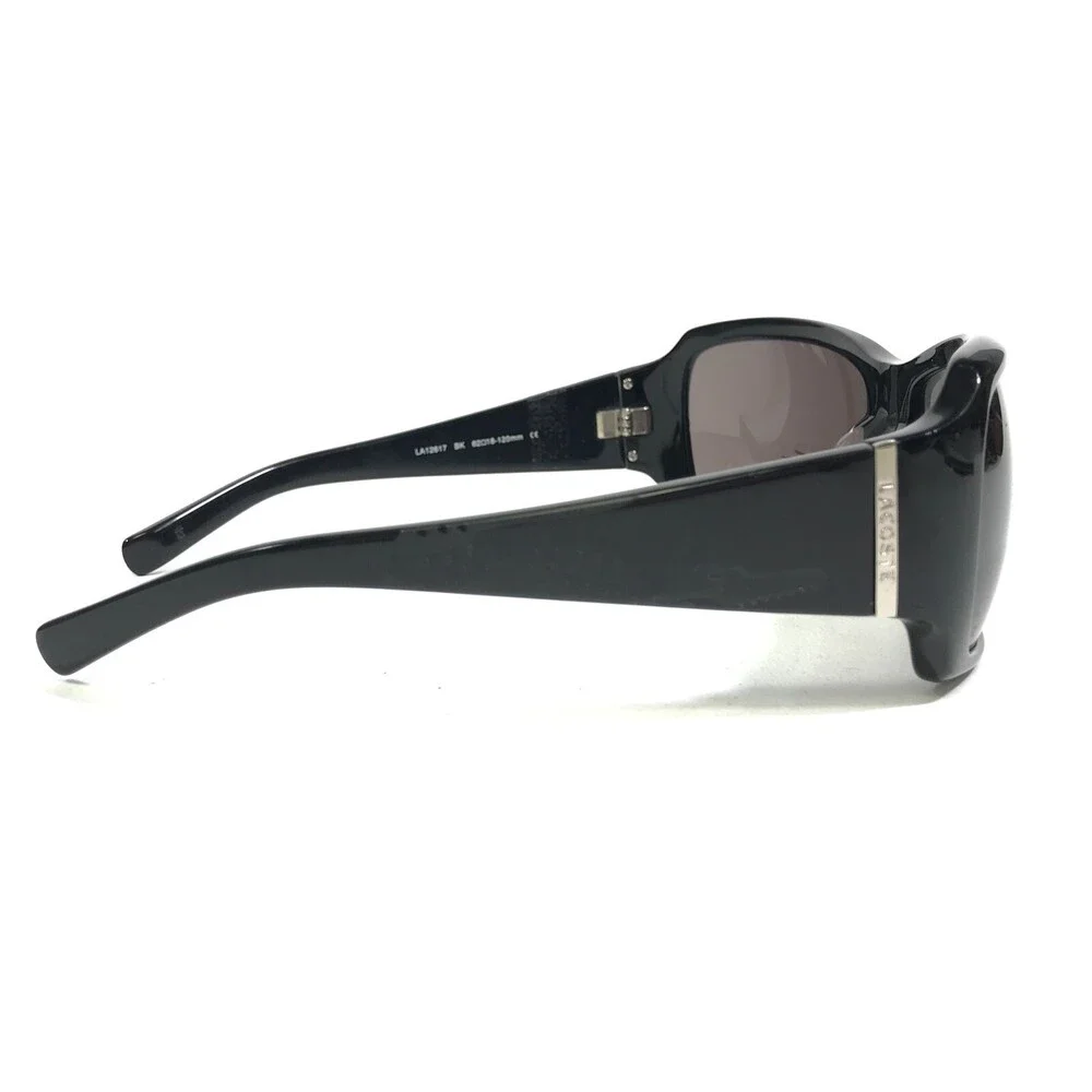 Lacoste Sunglasses LA12617 BK Black Square Frames with Red Lenses 62-18-120